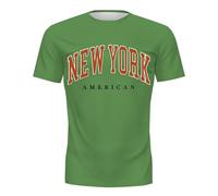 Tshirt Homme à Manches Courtes Succès Décontracté Impression Graphique Urbaine Haut Style Métropolitain pour Tous Les Jours Vêtement Casual Moderne(Green, XXXL)