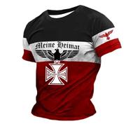 Tshirt Homme T-Shirt pour Homme à Manches Courtes Col Rond DéContracté Confortable avec Impression 3D Char Seconde Guerre Mondiale IdéAl Usage Quotidien Et Sorties