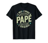 Tshirt Humour Papé Vrai Unique Original Homme Fete des Peres T-Shirt