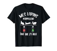 Tshirt Lapin Lièvre Drôle Femme Fille Mes Lapins m'appellent T-Shirt