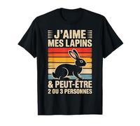 Tshirt Lapin Motif Adorable Citation Drole J'aime Mes Lapins T-Shirt