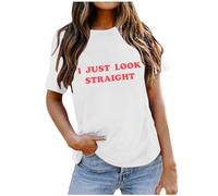 Tshirt Manche Longue Femme LGBT Gay Chemise Femmes Drôle Arc-en-Ciel Amour Graphique T-Shirt Égalité T-Shirt Décontracté À Manches Courtes(White,M)