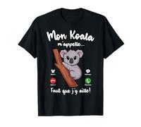 Tshirt Mon Koala m'appelle Femme Fille Enfant Humour Koala T-Shirt