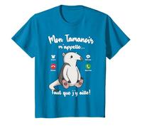 Tshirt Mon Tamanoir m'appelle Femme Fille Enfant Tamanoir T-Shirt