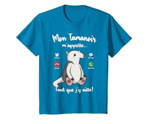 Tshirt Mon Tamanoir m'appelle Femme Fille Enfant Tamanoir T-Shirt