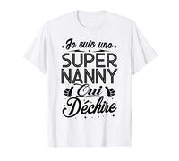 Tshirt Nanny Fete des Meres Super Nanny qui Déchire T-Shirt