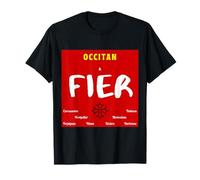 Tshirt Occitan et FIER, croix occitane. Tshirt sud de France T-Shirt