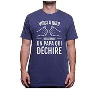 Tshirt Papa Homme - Un Papa Qui dÈchire - Cadeau Anniversaire ou fête des pères