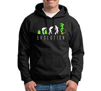 TShirt-People Evolution Alien Pull à capuche pour homme - Noir - X-Large