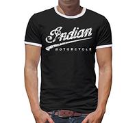 TShirt-People Indian Motorcycle T-shirt contrasté pour homme - Noir - XX-Large