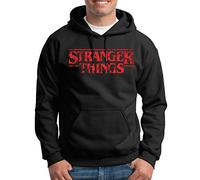 Tshirt-People Stranger Logo Things Pull à capuche pour homme - Noir - Small