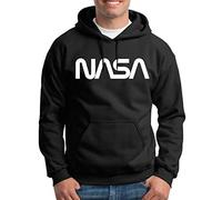 TShirt-People Sweat à capuche avec logo NASA Worm pour homme - Noir - XXXX-Large