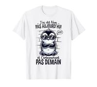 Tshirt Pingouin Non Pas Aujourd'hui Humour Drôle Pingouins T-Shirt