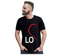 Tshirt pour Couple, Saint Valentin Homme Tee Shirt Chemise Manche Courte Femme Tshirt Humour Femme Tee Shirt Queen et King Couple Mr Mrs Tee Shirt Famille Assorti Cadeau pour Couple Amoureux