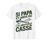 Tshirt Si Papa n'y arrive Pas idée Fête des Pères Motif Papa T-Shirt