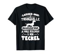 Tshirt Teckel Chien Femme Fille Enfant Je parle à mon Teckel T-Shirt