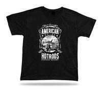 Tshirt Tee Shirt Birthday Gift Idea American Hotrod Vintage Car California Speed T-Shirt Black XXL