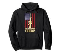 Tshirt Trump avec inscription « Conservative 2nd Amendment » et « God Guns And Trump » Sweat à Capuche