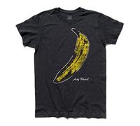 Tshirt Uomo Andy Warhol Banana The Velvet Under Ground & Nico Rock E Pop Art Black Black M