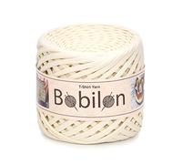 Tshirt Yarn Fil 5-7 mm - Fil pour Crochet en Tissu - Tricotage Panier, Sac, Déco - Tricot DIY - Tricotage Coton Neuf Haut de Gamme - Tricotage Tissu Épais - Vanilla