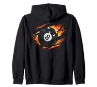 Tshirts de Billard pour Homme 8 Ball Pool League Sweat à Capuche