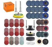 Tshya Lot de 270 disques abrasifs de 5,1 cm Lot de patins pour perceuse, meuleuse, outils rotatifs, accessoires de meuleuse avec tige de 0,3 cm et 0,6 cm, patins de ponçage inclus grain 36-3000
