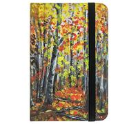 'TSI 63546-2 Cahier Ligné avec 192 pages 93 x 140 mm, motif forêt automnale "