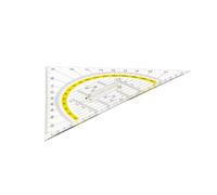 TSI Equerre géométrique avec poignée fixe 25 cm, transparent, N° d'art. 46222