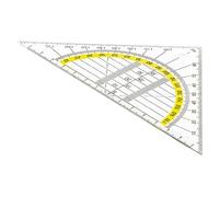 TSI Équerre standard, 16 cm, transparent, réf. 46301