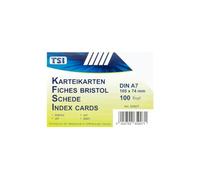 TSI fiches bristol blanc format a7-lot de 100-weißblanko