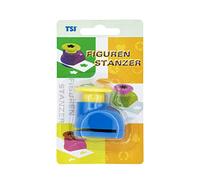 TSI Poinçon main - Dimensions : 4 x 3 x 4,5 cm - Diamètre de la perforation : environ 18 mm - Idéal pour le papier et le carton - Référence : 49658-U-1