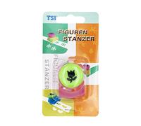 TSI Poinçon rose 49658-B-7 - Dimensions (H x l x P) : 4 x 3 x 4,5 cm - Diamètre de découpe : environ 18 mm - Idéal pour papier et carton artisanal