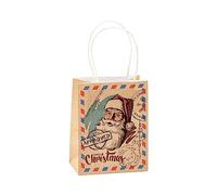 TSI Sac cadeau en papier kraft pour Noël, lot de 12, taille : petit (14 x 11 x 6,5 cm), N° d'art. 88021