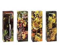 TSI Sac cadeau Série vin, lot de 12, taille : bouteille (36 x 12 x 8 cm), N° d'art. 85285