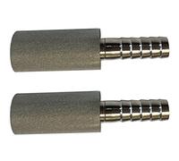 tsingseen life 2pcs 0,5 Micron Diffusion Pierre en Acier Inoxydable Inflatable Pierre Carbone fossile avec 1/4 "Barbeau bière Bar Accessoires