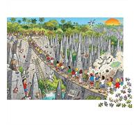 Tsingy De Bemaraha Forêt de Roches Spree des Épines Puzzle en Bois Imperméable DIY Puzzles De 1000 Pièces pour Adultes Coloré De Décoration pour La Maison