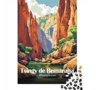 Tsingy De Bemaraha Madagascar De Noël Puzzle en Bois, 1000 pièces | Pour se détendre après Noël : ce puzzle 1000 pièces pour adultes offre une activité plus longue pendant les fêtes.