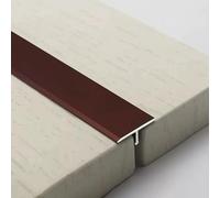 Tsition Strip T Moulding Flooring Tsitions Bar, Porte Intérieure, Bande De Seuil De Sol Stratifié, Bandes De Couverture De Joint Plat pour Carrelage/Bois, Super étroit, Red