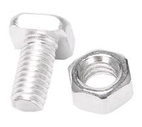 Tskcvy 100 PièCes SéRies M6X12Mm éCrous et Boulons à Effet de Serre Boulons à TêTe CarréE éCrous de RéParation à Effet de Serre PièCes Fournitures de Jardin de Remplacement