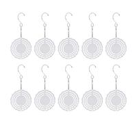 Tskcvy 10Pcs 3 Pouces Sublimation Wind Spinner Blanks 3D Wind Spinners Hanging Wind Spinners pour la DéCoration de Jardin IntéRieur ExtéRieur