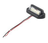 Tskcvy 2 PièCes SéRies 12 V LED NuméRo de Plaque D'Immatriculation LumièRe pour Voiture Bateaux Moto Automobile Avion RV Camion Remorque Lampes ExtéRieures