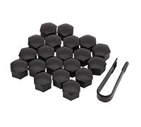 Tskcvy 20PièCes SéRies 21Mm ÉCrou de Boulon Noir Brillant de Roue de Pneu de Voiture Couvre l'ajustement de e Retrait pour Modèle S 12-17