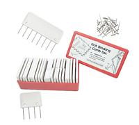 Tskcvy 25pcs 25pcs Peignes de Blocage de Tricot en Acier Inoxydable et 100pcs Épingles Bloquant Les Accessoires de Remplacement de Tricot Crochet Dentelle Couture Ensemble de Tricot