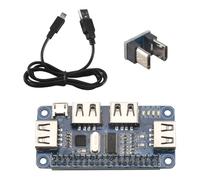 Tskcvy 4 Ports Hub USB Chapeau pour 3/2 / Zero W Carte D'Extension USB À Uart pour Débogage en Série Compatible avec USB 2.0/1.1