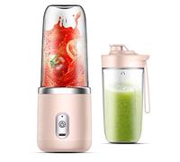 Tskcvy 6 Lames Portable Juicer Cup Juicer Fruit Cup Automatique Presse-Agrumes ÉLectrique Smoothie Blender Robot Culinaire,B