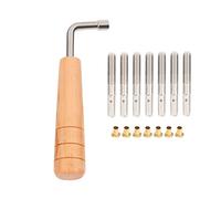 Tskcvy 7 PièCes SéRies Broches de RéGlage avec e RéGlage en Forme de L pour Cordes de Harpe de Lyre et Autres Instruments à Cordes Primitifs