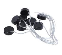 Tskcvy 8 Pcs conducteur Noir 2 x 3V CR2032 Boite de Piles pour Pile Bouton