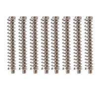 Tskcvy 8 pieces M2.5x32MM Pick-up de guitare electrique de Humbucker Reglage l'hauteur vis et ressort - Pas 0.4mm - Argent