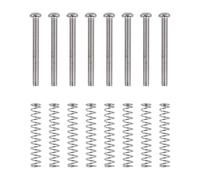 Tskcvy 8 pieces M3x30MM Pick-up de guitare electrique de Humbucker Reglage l'hauteur vis et ressort - Argent