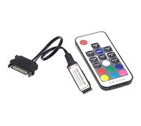 Tskcvy ContrôLeur SATA RGB sans à Distance DC 12 V avec Touches RF17 pour BoîTier D'Ordinateur PC 5050 RGB LED Bande Lumineuse